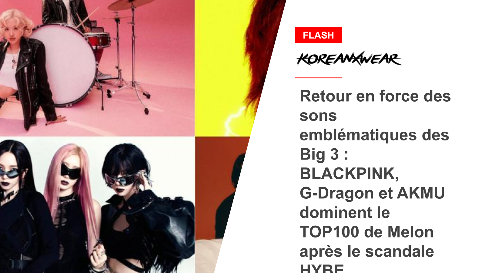 Starke Rückkehr der ikonischen Sounds der Big 3: BLACKPINK, G-Dragon und AKMU dominieren Melons TOP100 nach dem HYBE-Skandal