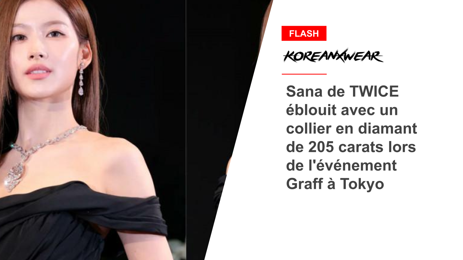 ZWEIMAL glänzt Sana mit einer 205-Karat-Diamant-Halskette bei Graff-Event in Tokio