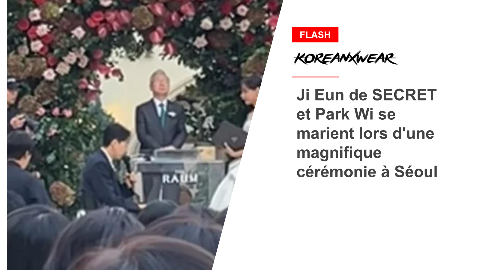 Ji Eun und Park Wi von SECRET heiraten in einer wunderschönen Zeremonie in Seoul