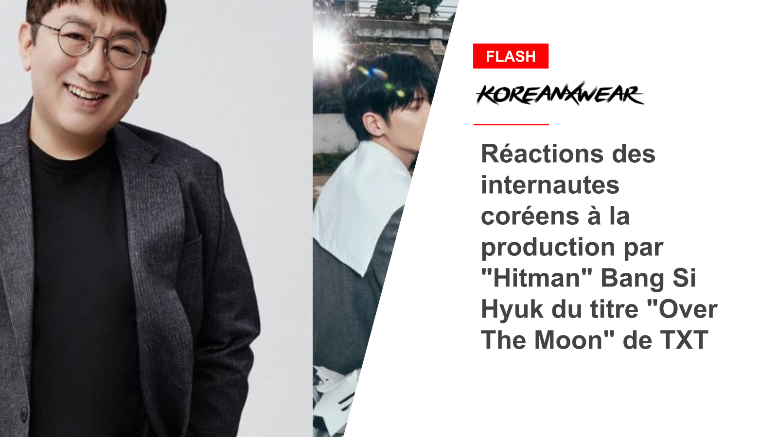 Reaktionen koreanischer Internetnutzer auf „Hitman“ Bang Si Hyuks Produktion von TXTs „Over The Moon“
