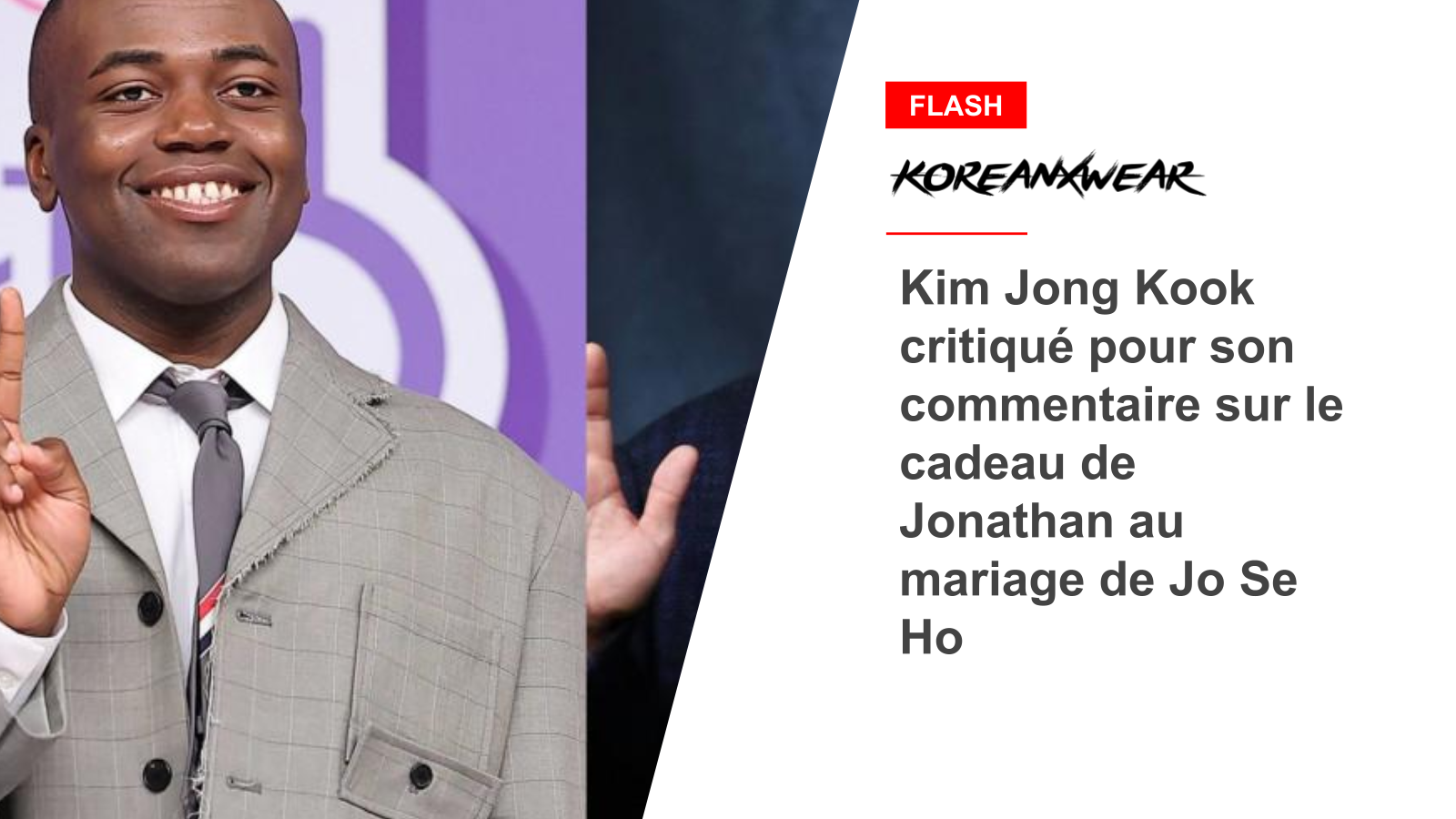 Kim Jong Kook kritisierte seinen Kommentar zu Jonathans Geschenk bei Jo Se Hos Hochzeit