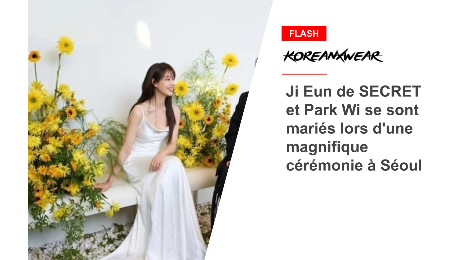 Ji Eun und Park Wi von SECRET heirateten in einer wunderschönen Zeremonie in Seoul