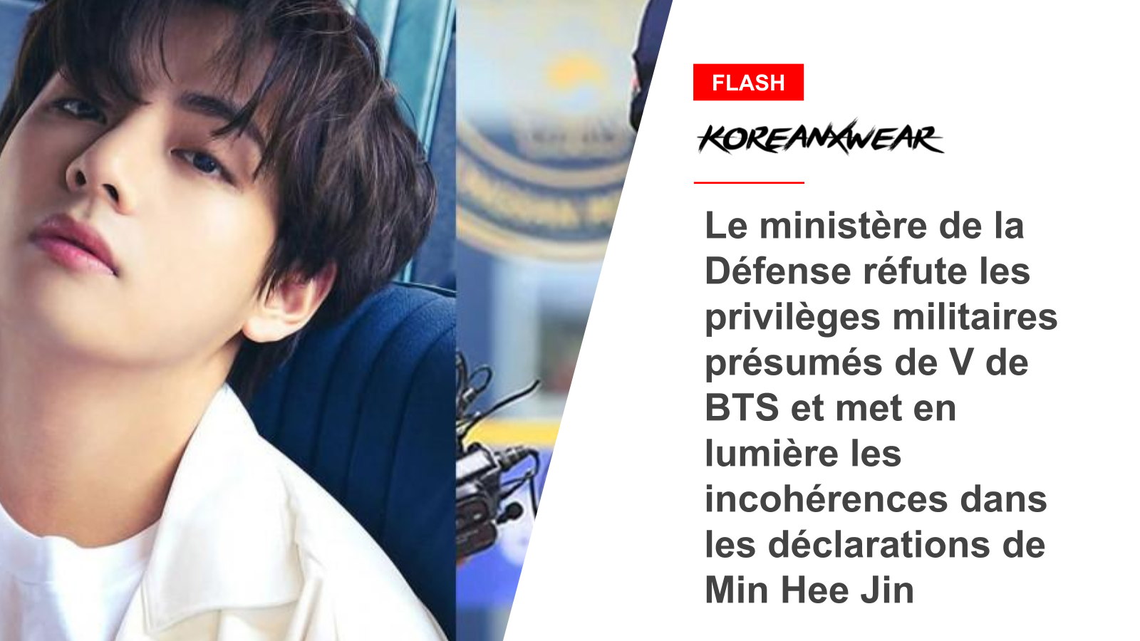 Das Verteidigungsministerium weist die angeblichen militärischen Privilegien von BTS' V zurück und weist auf Widersprüche in den Aussagen von Min Hee Jin hin 