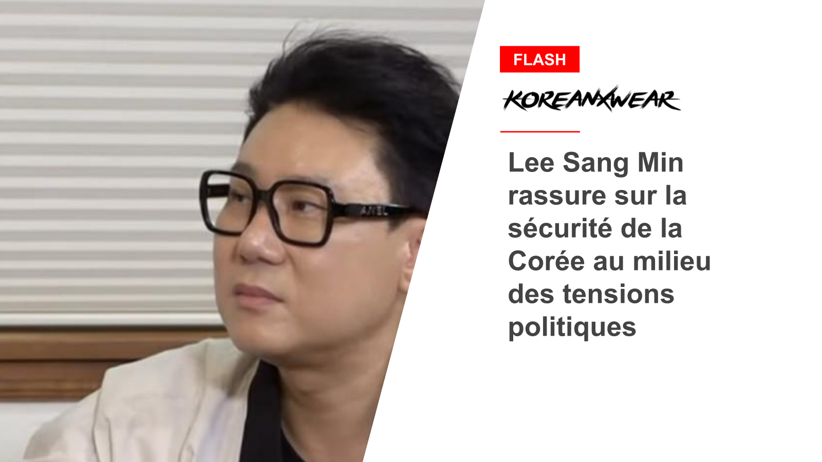 Lee Sang Min versichert Koreas Sicherheit angesichts der politischen Spannungen 