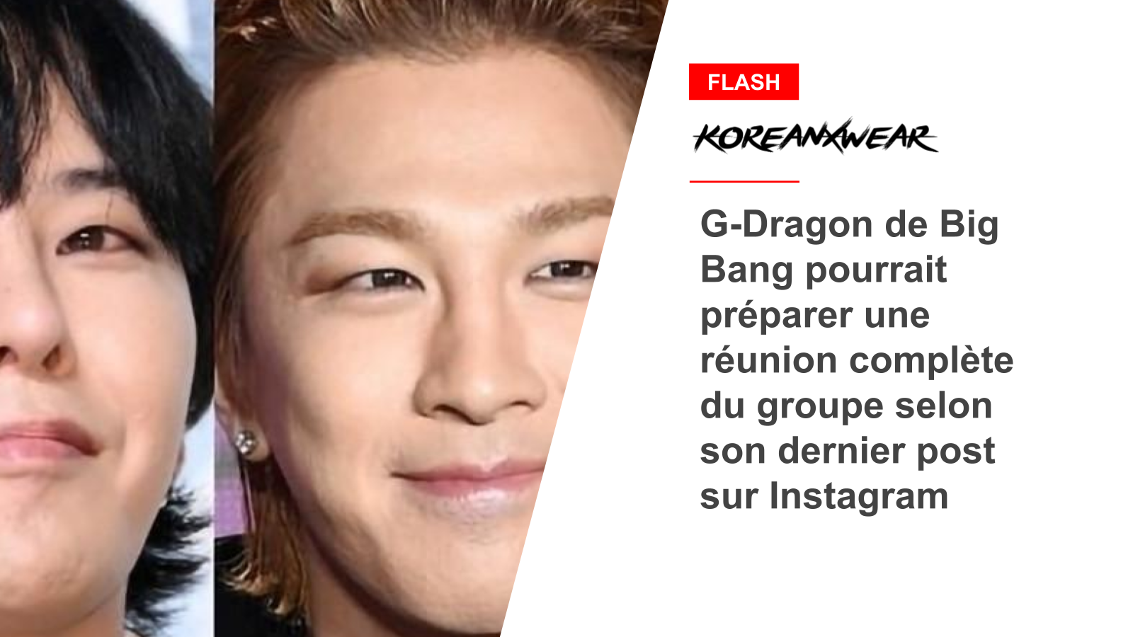 Laut seinem neuesten Instagram-Beitrag plant Big Bangs G-Dragon möglicherweise ein komplettes Gruppentreffen 