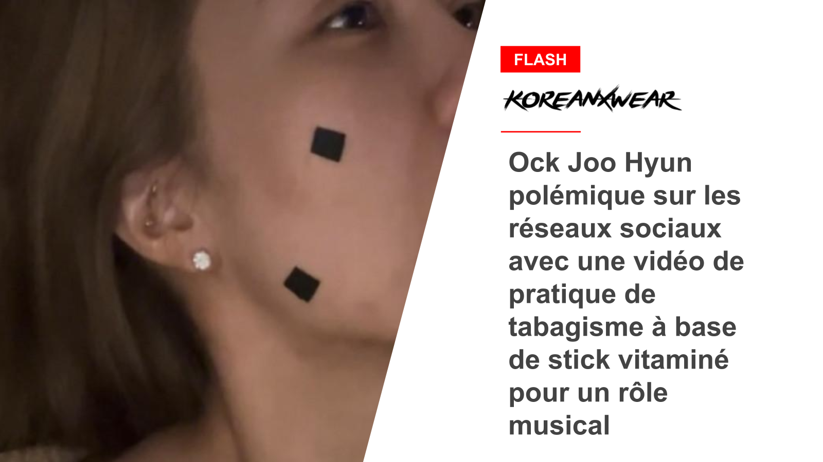 Ock Joo Hyun sorgte in sozialen Netzwerken für Kontroverse mit einem Video über das Rauchen mit Vitaminsticks für eine musikalische Rolle 