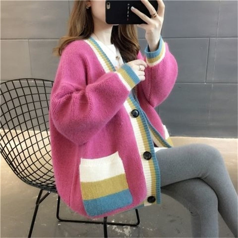 Koreanischer Strickpullover für Damen