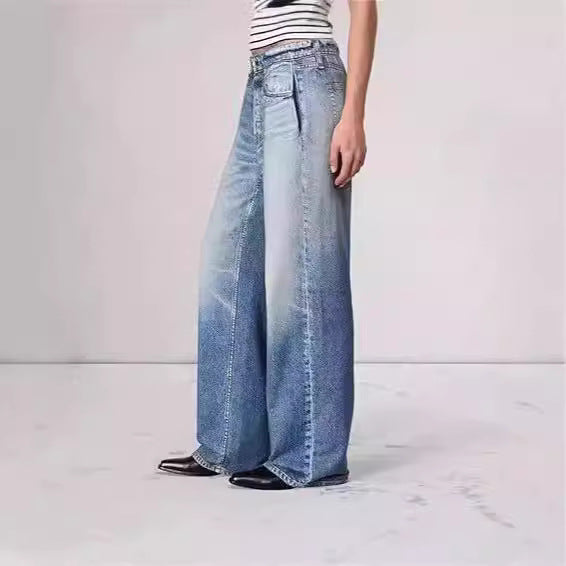 Koreanische weite Jeans für Damen