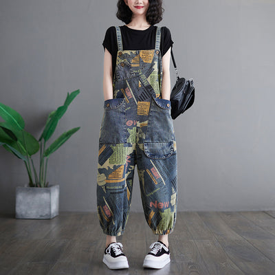 Koreanische Denim-Overalls für Damen