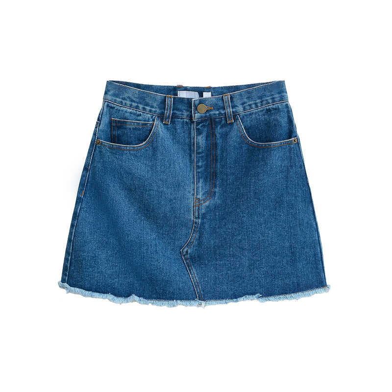 Jupe Courte Denim Coréenne Femme