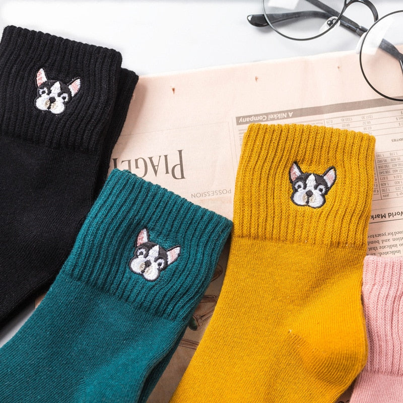 Süße Hundemuster-Socken – koreanische Mode