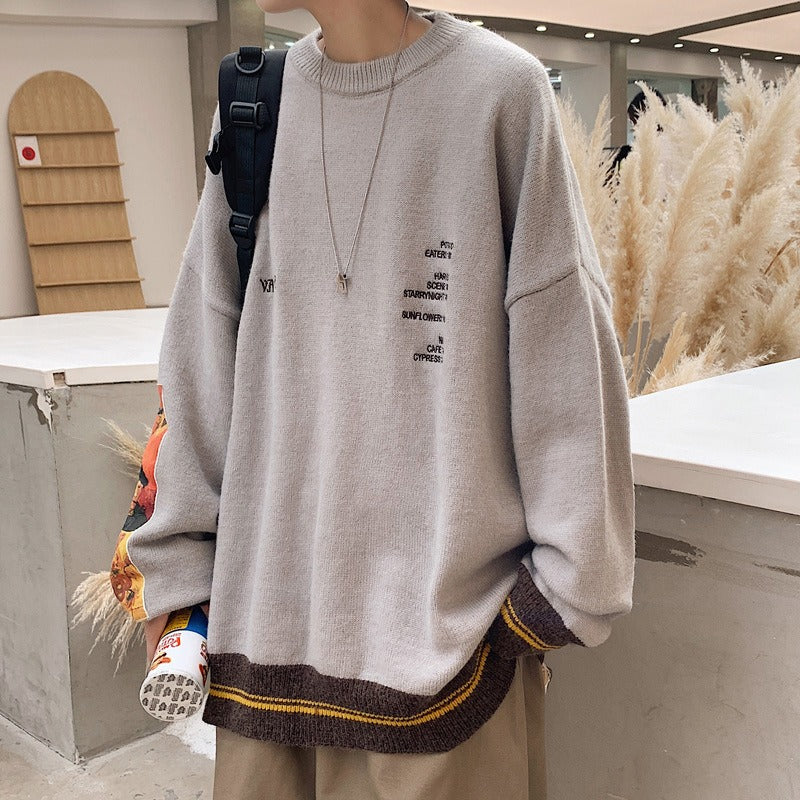 Koreanischer Retro-Overall-Pullover