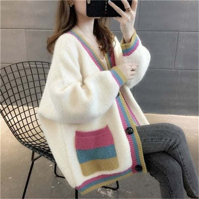 Koreanischer Strickpullover für Damen