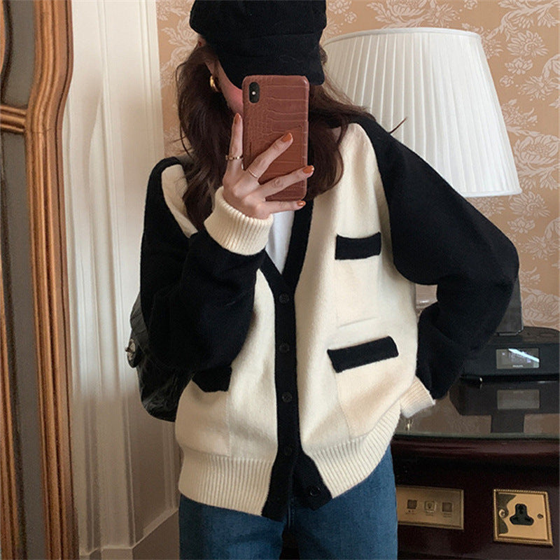 Koreanischer Retro-Cardigan