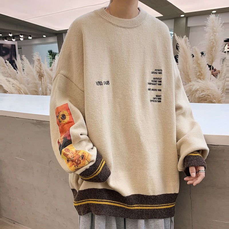 Koreanischer Retro-Overall-Pullover