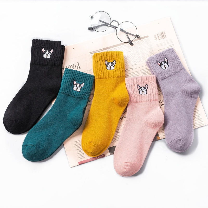 Süße Hundemuster-Socken – koreanische Mode