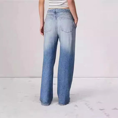 Koreanische weite Jeans für Damen