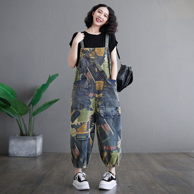 Koreanische Denim-Overalls für Damen