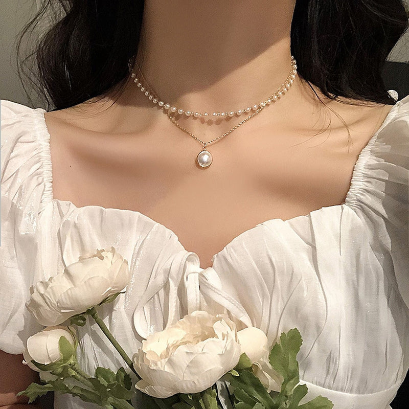 Collier Choker Perles Kpop