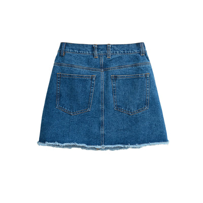 Jupe Courte Denim Coréenne Femme