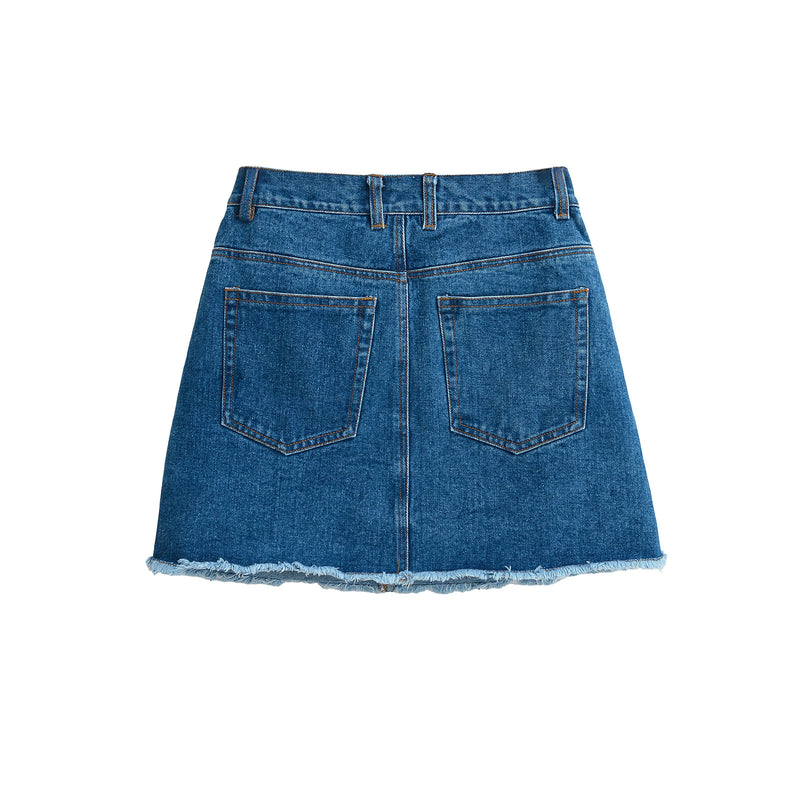 Jupe Courte Denim Coréenne Femme