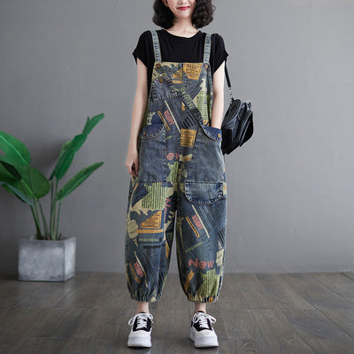 Koreanische Denim-Overalls für Damen