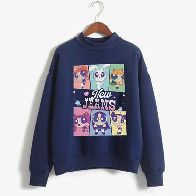 Newjeans Cartoon-Sweatshirt