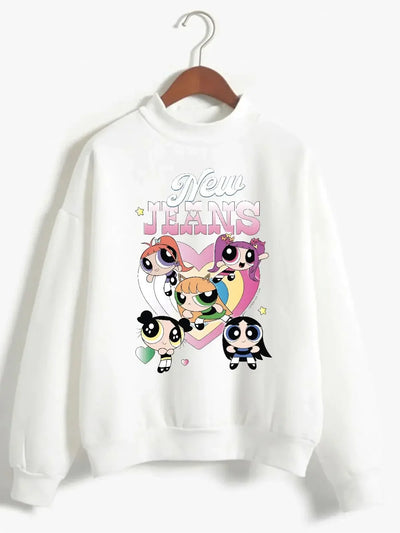 Sweatshirt Newjeans Coeur Cartoon