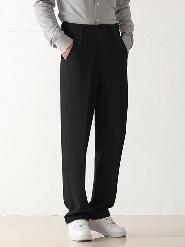 Pantalon Semi-Large Élégant - Style Coréen