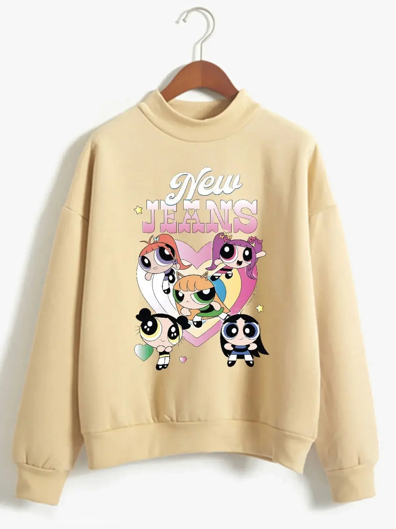 Sweatshirt Newjeans Coeur Cartoon