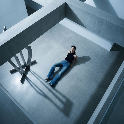 Jeans slim fit taille basse femme bleu - Mode Coréenne Koreanxwear