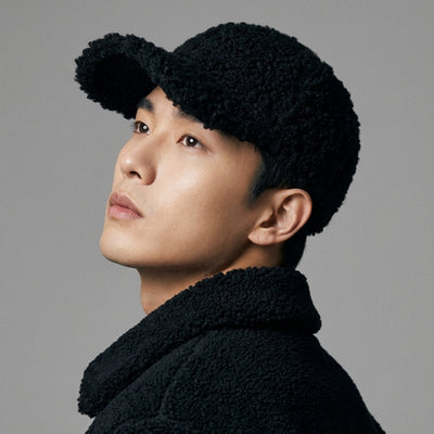 Casquette baseball femme Coréenne douce et chaude pour l'hiver. Disponible en marron, kaki, beige, rose et noir.