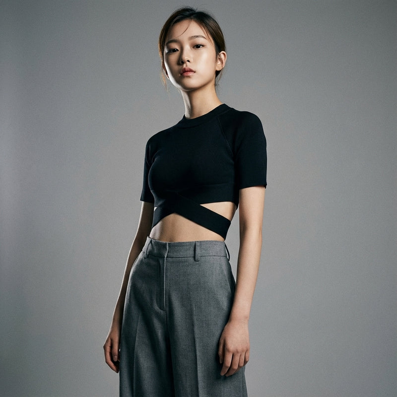 Mannequin teen - Crop Top Blackpink - Blanc / S