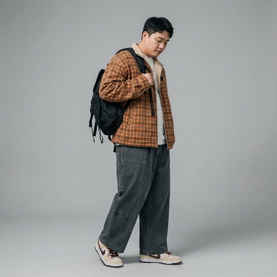 Jeans droit homme coupe ample et large - Mode Coréenne Streetwear Koreanxwear - Taille 2XL - Grande Taille