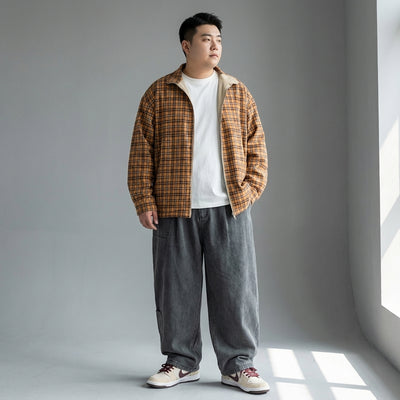 Jeans droit homme coupe ample et large - Mode Coréenne Streetwear Koreanxwear - Taille 4XL - Grande Taille