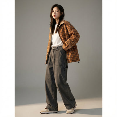 Jeans droit homme coupe ample et large - Mode Coréenne Streetwear Koreanxwear - Taille S