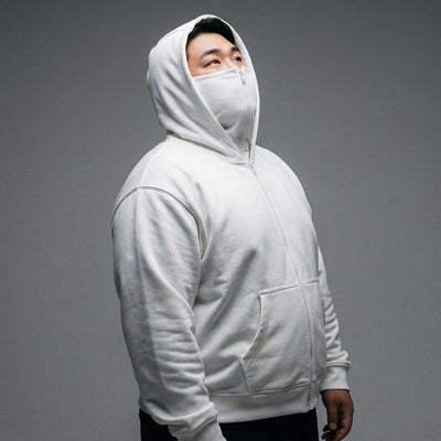 Sweat à capuche zippé noir pour homme - Style Coréen Koreanxwear - Taille XL - Grande Taille