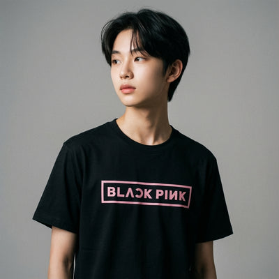 Mannequin teen - T Shirt Blackpink Rose - Noir / XS
