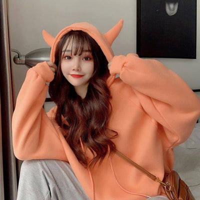 Hoodie Coréen Dragon Rose