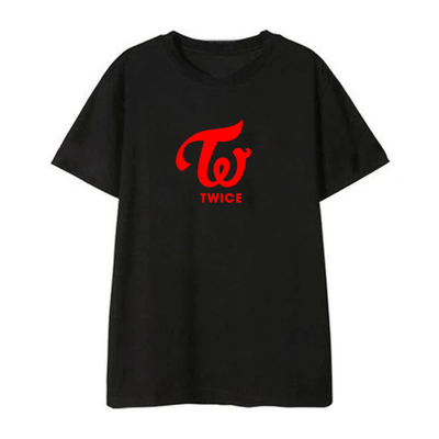 T-Shirt Twice Rouge noir