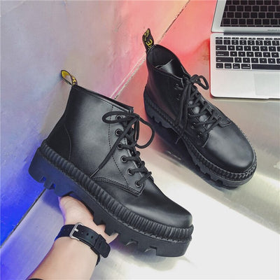 Bottes coréennes en cuir - KoreanxWear