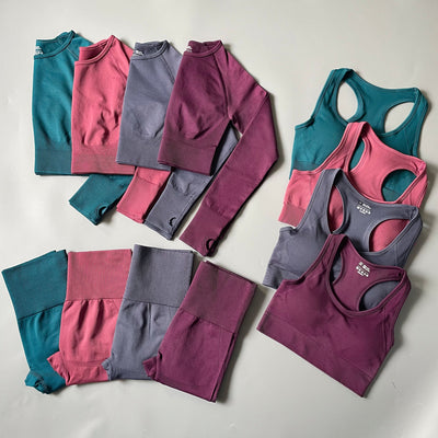 Ensemble de yoga coréen 4 pièces - KoreanxWear