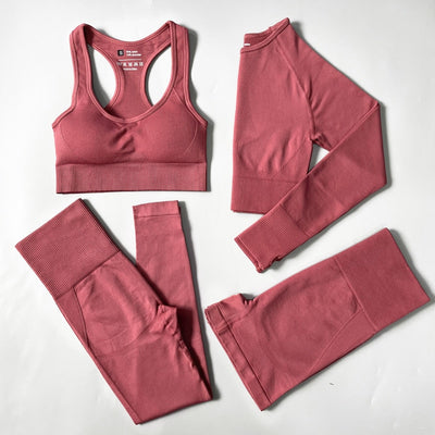 Ensemble de yoga coréen 4 pièces - KoreanxWear