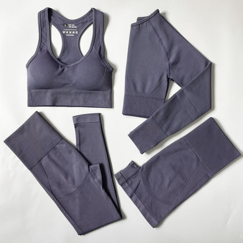 Ensemble de yoga coréen 4 pièces - KoreanxWear