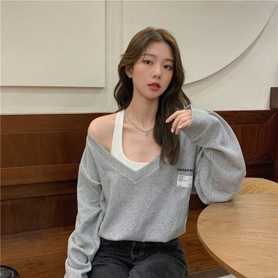 Pull décolleté coréen - KoreanxWear