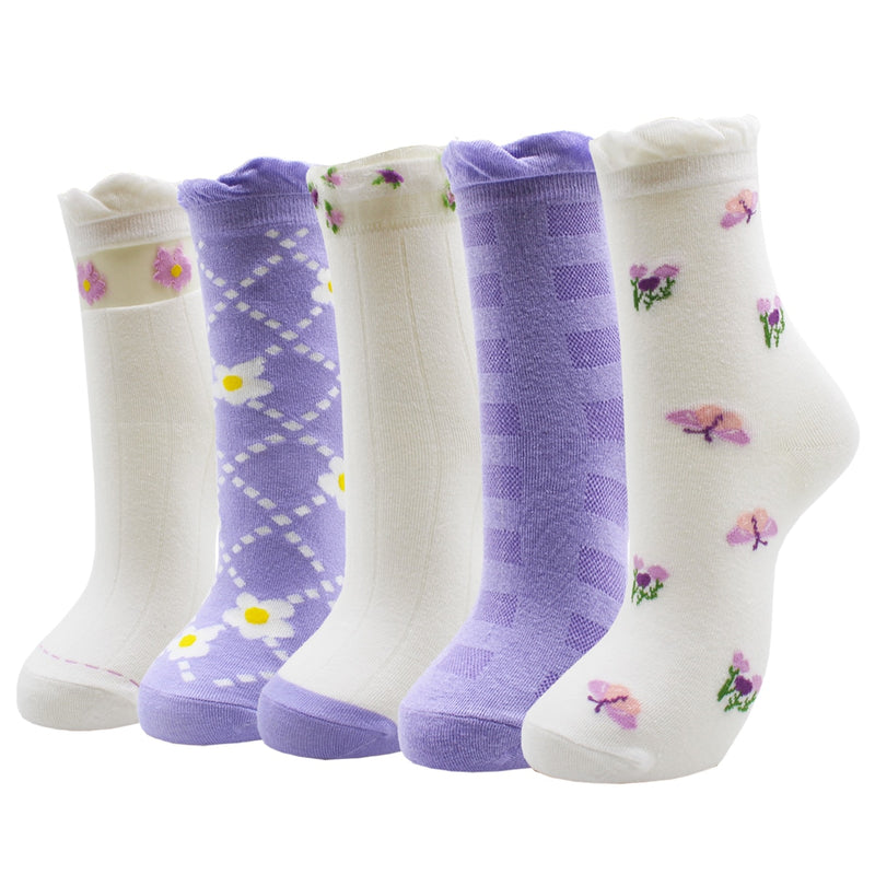 Lot de 5 paires de chaussettes amusantes - KoreanxWear