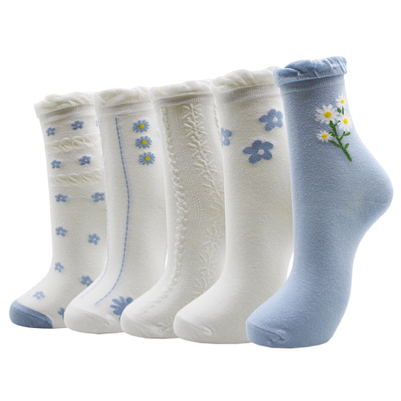 Lot de 5 paires de chaussettes amusantes - KoreanxWear