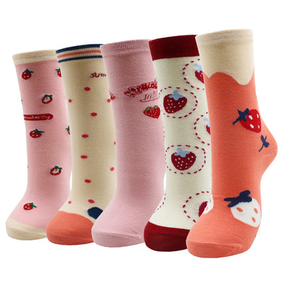 Lot de 5 paires de chaussettes amusantes - KoreanxWear