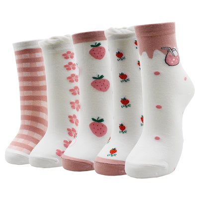 Lot de 5 paires de chaussettes amusantes - KoreanxWear