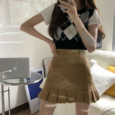 Mini jupe étudiante - KoreanxWear